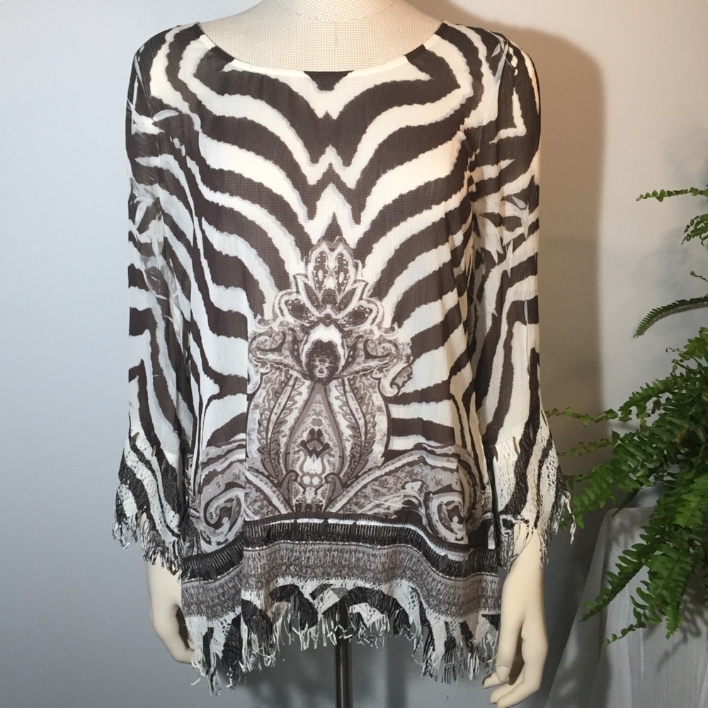Sienna Rose Patterned Tunic NWT Sz S